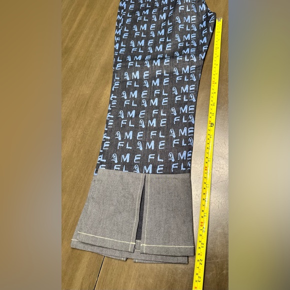 NWT Rare Johnny Blaze Flame Jeans Capris- sz.7/8 - Picture 9 of 11